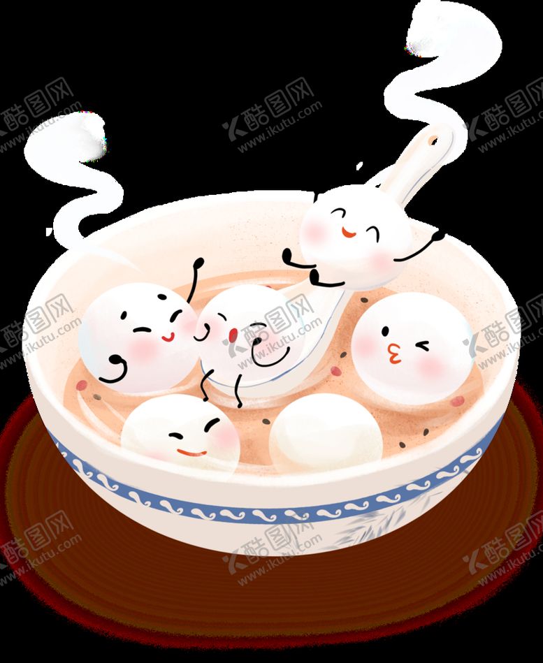 编号：33218110171804274237【酷图网】源文件下载-汤圆卡通图