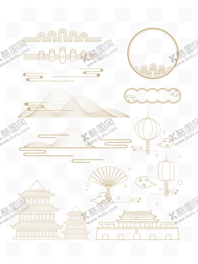 编号：05213909180631230895【酷图网】源文件下载-中国风传统线条