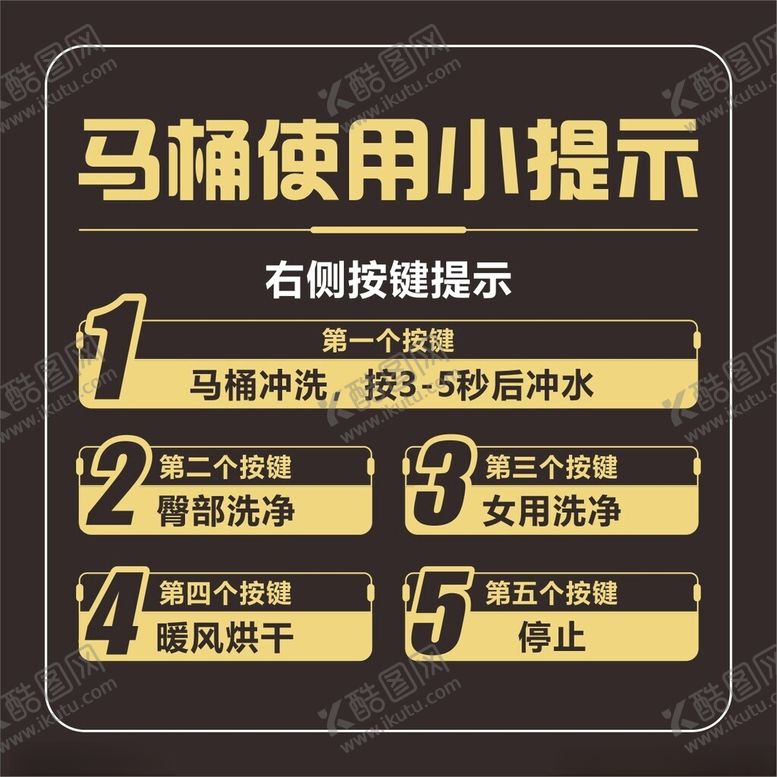 编号：87408801191910203855【酷图网】源文件下载-马桶使用提示