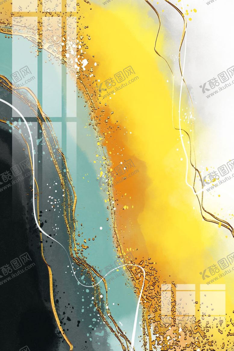 编号：19902110240817251820【酷图网】源文件下载-国风复古墙贴墙画壁画背景素材