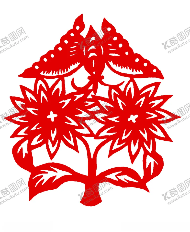 编号：79213412080528336190【酷图网】源文件下载-蝴蝶窗花剪纸