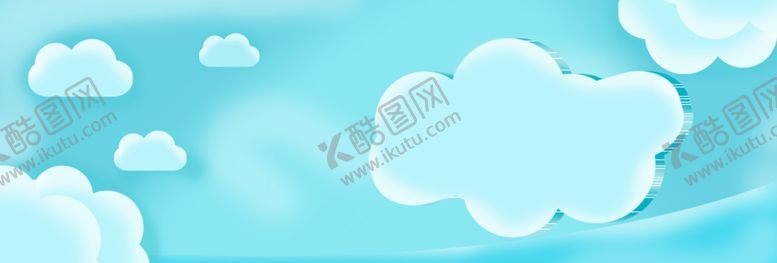 编号：78611305160056401027【酷图网】源文件下载-蓝色云朵背景