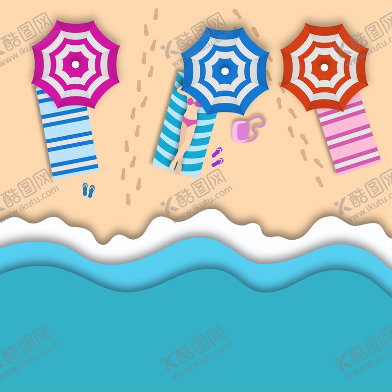 编号：38091409261003517380【酷图网】源文件下载-海滩顶视图