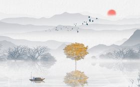 中国风水墨山水画