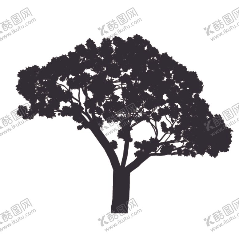 编号：21851909271246149244【酷图网】源文件下载-植物树木剪影