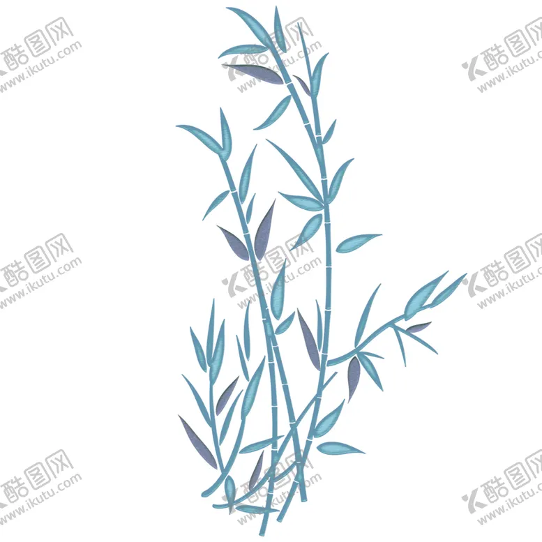 编号：27667802182244415676【酷图网】源文件下载-卡通清绣竹图案