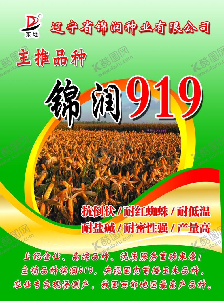 编号：17971409110525393513【酷图网】源文件下载-玉米种子海报