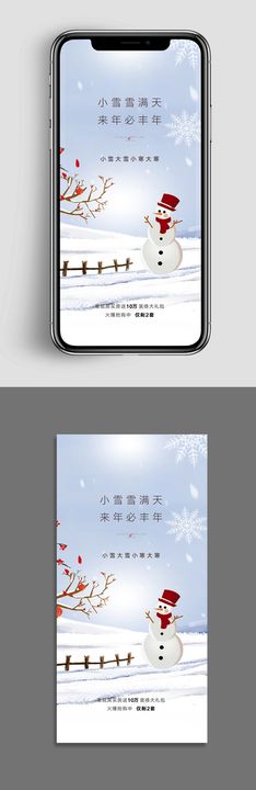 小寒小雪大雪海报