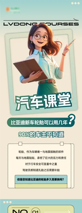 汽车课堂推文长图
