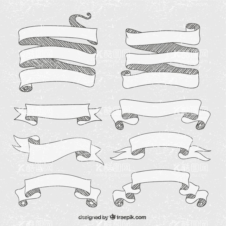编号：15672112131523586250【酷图网】源文件下载-手绘彩带